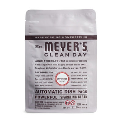 Mrs. Meyers Clean Day Automatic Dish Packs Lavender Dishwasher Pods 20 pods - Image 2