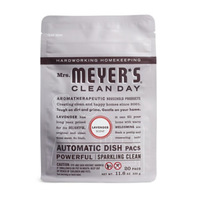 Mrs. Meyers Clean Day Automatic Dish Packs Lavender Dishwasher Pods 20 pods - Image 1