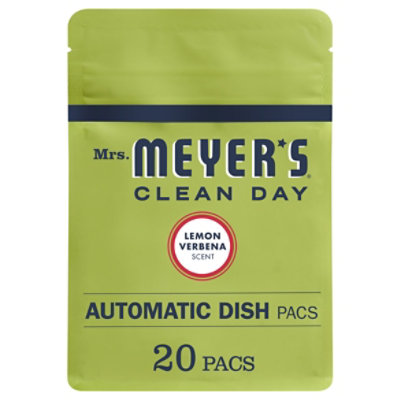 Mrs. Meyers Clean Day Automatic dish pacs Lemon Verbena Dishwasher Pods 20 pods - Image 3