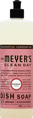 Mrs. Meyers Clean Day Liquid Dish Soap Rosemary Scent 16 ounce bottle - Image 2