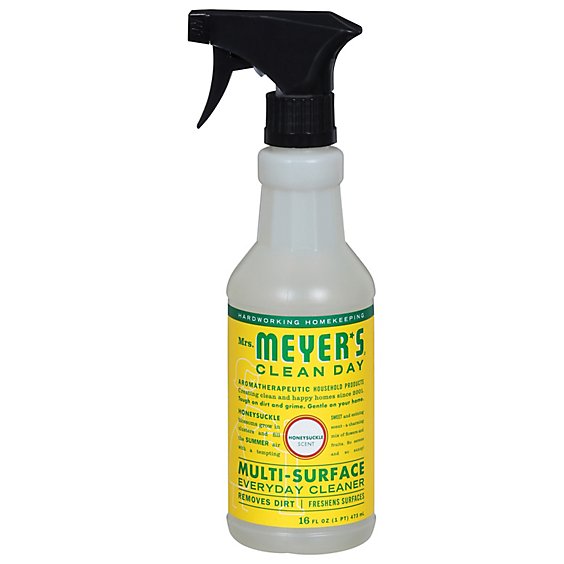 Mrs. Meyers Clean Day Everyday Cleaner Multi-Surface Honeysuckle Scent - 16 Fl. Oz.