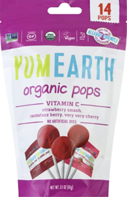 Yumearth Lollipop Vitamin C Organic - 14 Count - Image 2