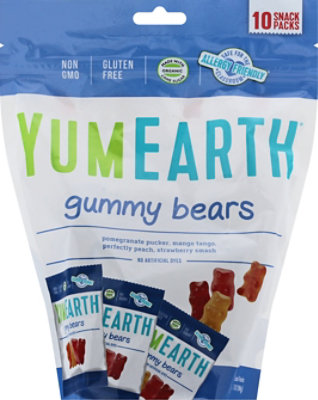 Yumearth Gummy Bear Assorted Snack Pack - 10 Count - Image 2