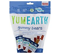 Yumearth Gummy Bear Assorted Snack Pack - 10 Count