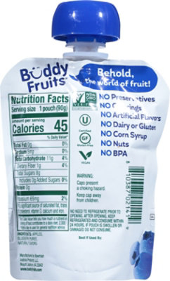 Buddy Fruits Original Pure Blended Fruit Apple & Blueberry - 3.2 Oz - Image 6