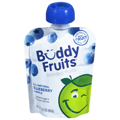 Buddy Fruits Original Pure Blended Fruit Apple & Blueberry - 3.2 Oz