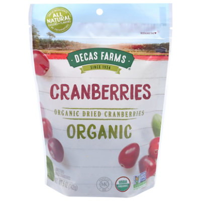 Decas Farms Organic Dried Cranberries - 5 Oz - Image 2