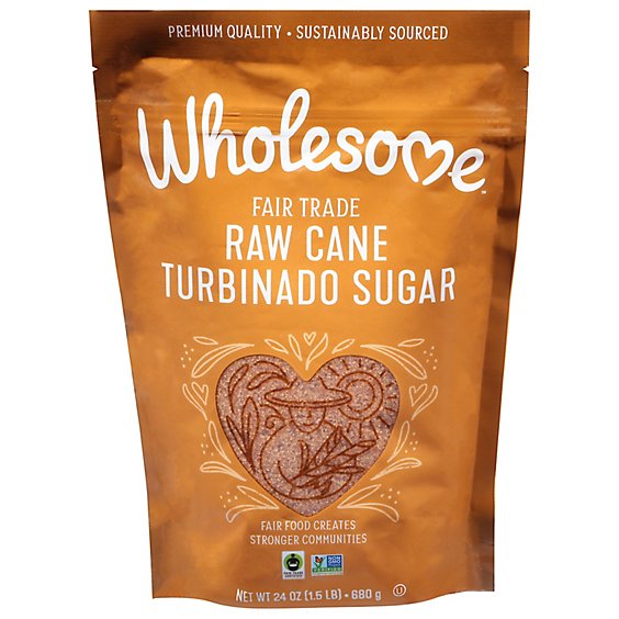 Wholesome Sweeteners Sugar Cane Raw Ftc - 24 Oz