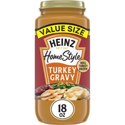 Heinz HomeStyle Roasted Turkey Gravy Value Size Jar - 18 Oz - Image 1