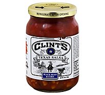 Clints Salsa Texas Black Bean & Corn Jar - 16 Oz