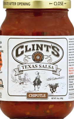 Clints Salsa Texas Chipotle Jar - 16 Oz - Image 2