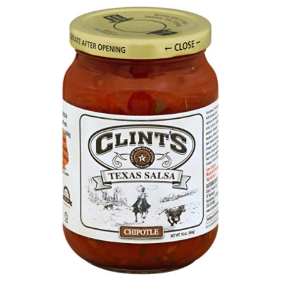 Clints Salsa Texas Chipotle Jar - 16 Oz