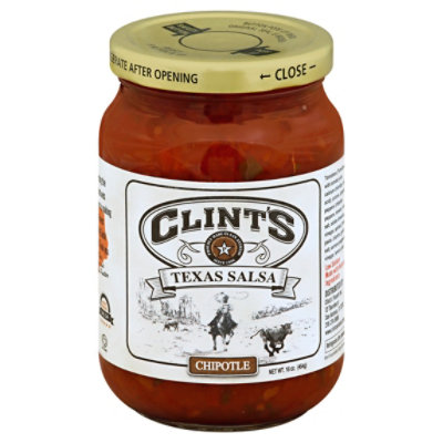 Clints Salsa Texas Chipotle Jar - 16 Oz - Image 1