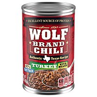 Wolf Brand 97% Fat Free Turkey Chili With Beans - 15 Oz - Image 1