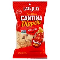 Late July Snacks Tortilla Chips Cantina Dippers White Corn - 8 Oz - Image 1