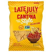Late July Snacks Tortilla Chips Cantina Style Yellow Corn - 9 Oz - Image 1