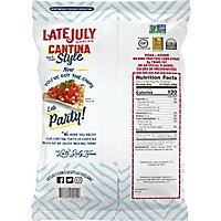 Late July Snacks Tortilla Chips Cantina Style White Corn - 9 Oz - Image 4
