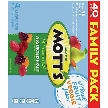 Motts Fruit Flavored Snacks Medleys Assorted Fruit Family Size - 40-0.8 Oz - Image 6