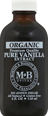 Morton & Bassett Organic Extract Pure Vanilla - 4 Fl. Oz. - Image 2