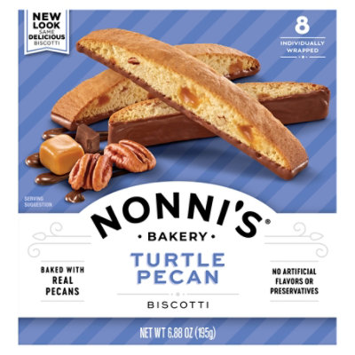 Nonnis Biscotti Turtle Pcn 8pk - 6.88 Oz - Image 1
