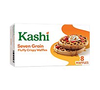 Kashi Vegan Fluffy Crispy Seven Grain Frozen Waffles 8 Count - 10.1 Oz