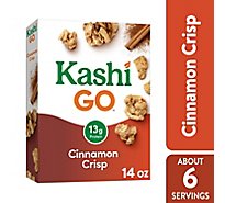Kashi GO Breakfast Cereal Vegan Protein Cinnamon Crisp - 14 Oz