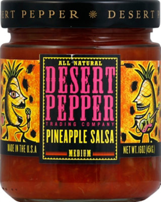 Desert Pepper Salsa Pineapple Medium Jar - 16 Oz - Image 2