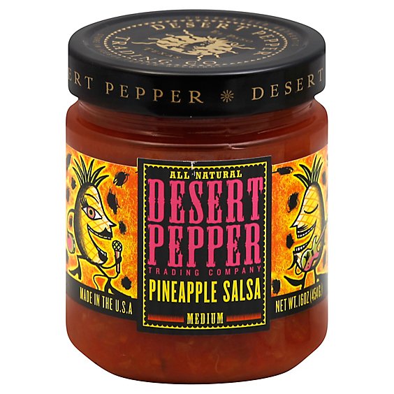 Desert Pepper Salsa Pineapple Medium Jar - 16 Oz