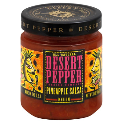 Desert Pepper Salsa Pineapple Medium Jar - 16 Oz - Image 1