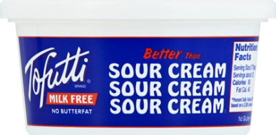 Tofutti Imitation Sour Cream Milk Free - 12 Oz - Image 2