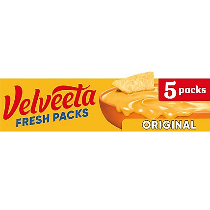 Velveeta Fresh Packs Original Pasteurized Recipe Cheese Product Blocks Pack - 5 Count - Image 4