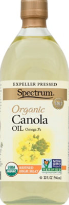 Spectrum Canola Oil Organic High Heat Refined - 32 Fl. Oz. - Image 2