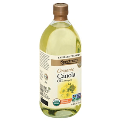 Spectrum Canola Oil Organic High Heat Refined - 32 Fl. Oz. - Image 1