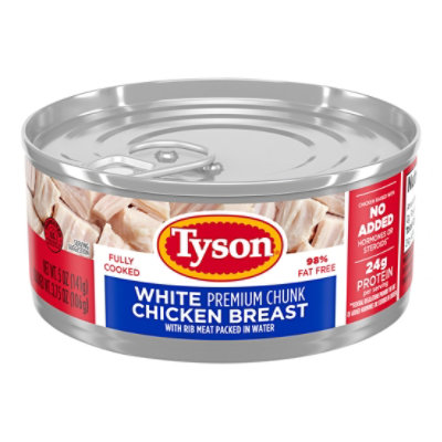 Tyson Chicken Premium Chunk White in Water - 5 Oz - Image 4