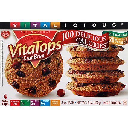 Vitalicious Muffin Vitatop Cran Bran - 8 Oz - Image 2