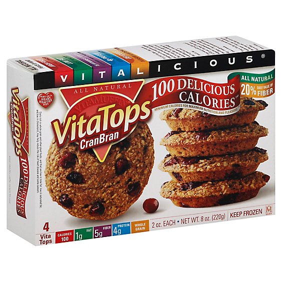 Vitalicious Muffin Vitatop Cran Bran - 8 Oz
