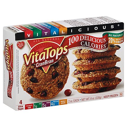 Vitalicious Muffin Vitatop Cran Bran - 8 Oz - Image 1