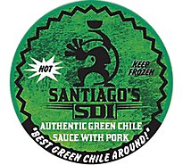 Santiagos Authentic Hot Green Chili - 28 Oz
