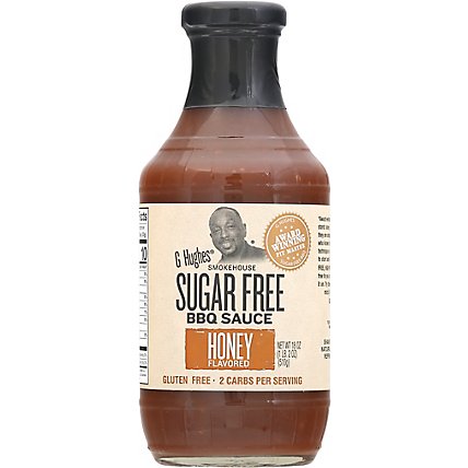 G Hughes Smokehouse Sauce BBQ Sugar Free Honey Flavored - 18 Oz - Image 2