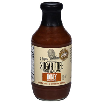 G Hughes Smokehouse Sauce BBQ Sugar Free Honey Flavored - 18 Oz - Image 1