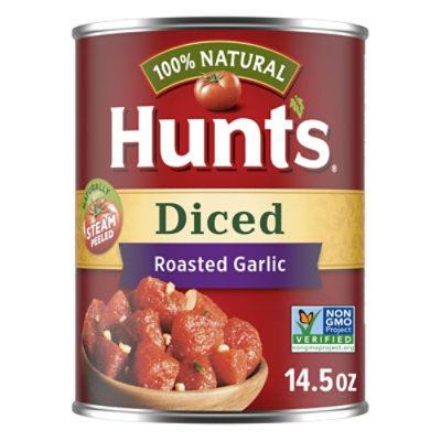 Hunt's Diced Tomatoes With Roasted Garlic - 14.5 Oz - Image 1
