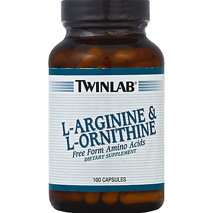 Twinlab L Arginine & L Ornithine - 100 Count - Image 2