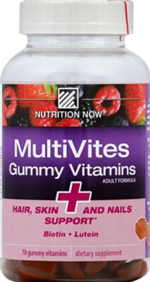 Nutrition Now MultiVites Gummy Vitamins Adult Formula Natural Berry Flavor - 70 Count - Image 2