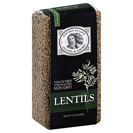Cucina & Amore Beans Lentil Dry - 17.6 Oz - Image 1