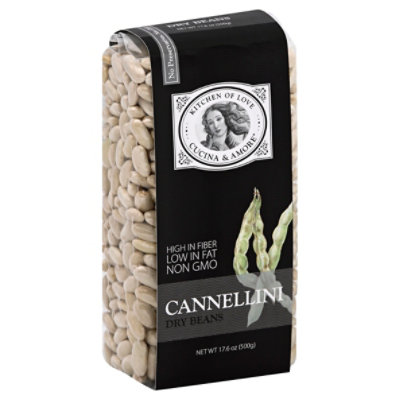 Cucina & Amore Beans Dry Cannellini - 17.6 Oz