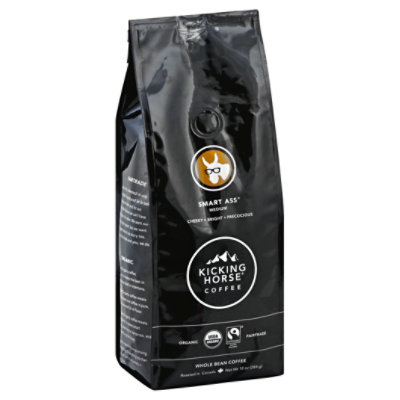 Kicking Horse Coffee Whole Bean Medium Roast Smart Ass - 10 Oz - Image 1