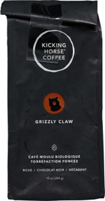 Kicking Horse Coffee Ground Dark Roast Grizzly Claw - 10 Oz - Image 4