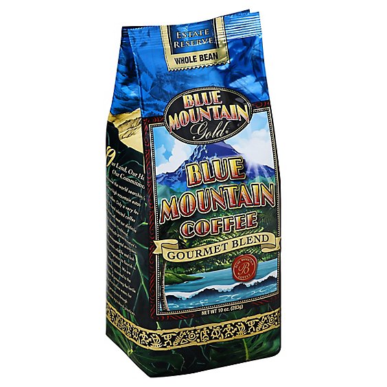 Blue Mountain Gold Coffee Whole Bean Gourmet Blend Blue Mountain - 10 Oz