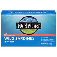Wild Planet Sardines Wild in Water No Salt Added Box - 4.4 Oz - Image 3