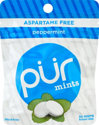PUR Gum Mints Aspartame Free Peppermint Pouch - 20 Count - Image 2